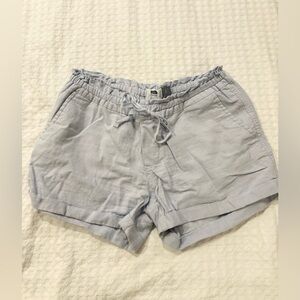 Old navy blue linen shorts